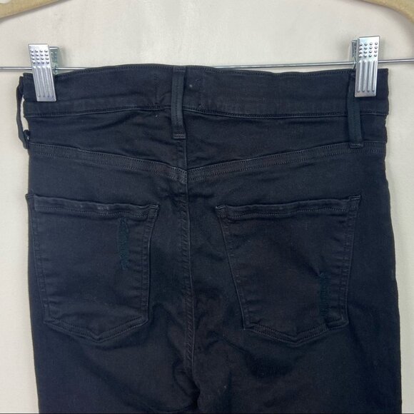 Agolde Revolve Sophie High Waist Skinny Jean Distressed Black Size 26 Moto Denim - Picture 9 of 15
